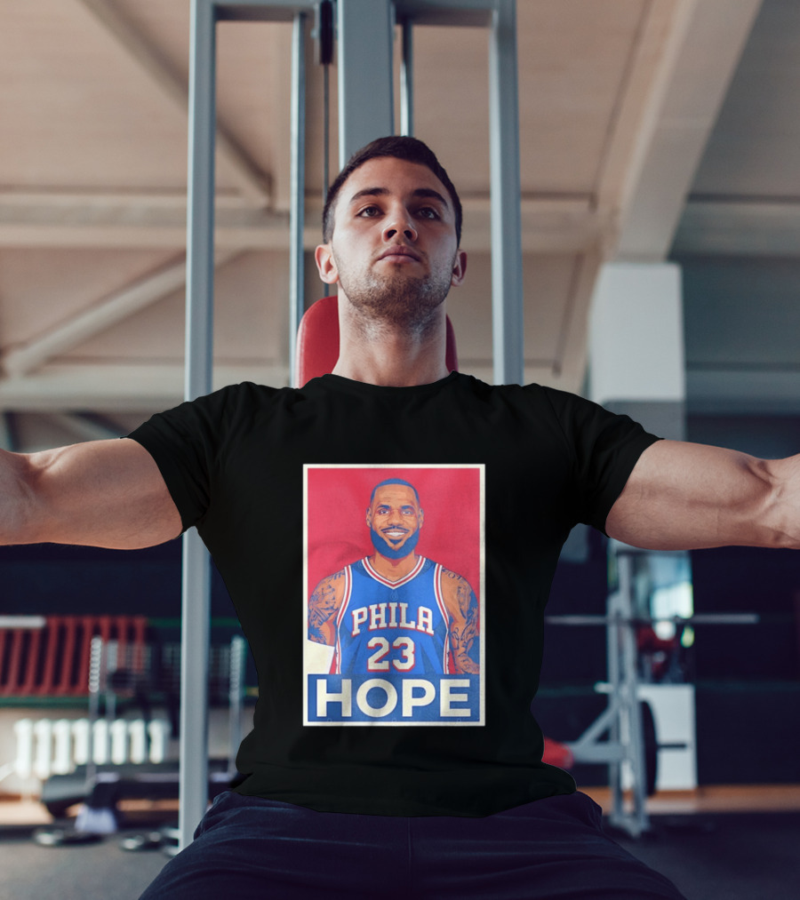 LeBron James 23 Phila Hope Basketball Jersey T-Shirt