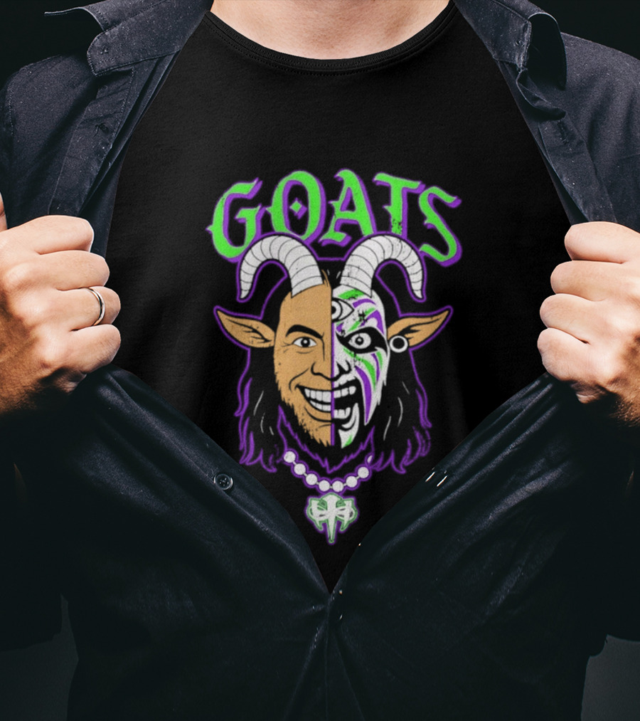 The Hardys GOATS Half Face Fusion T-Shirt