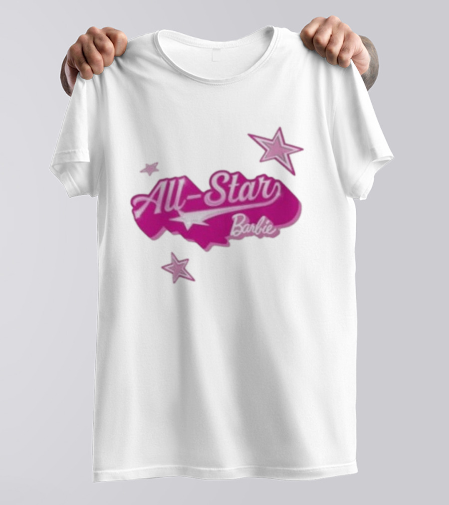 Angel Reese All Star Barbie Pink Star T-Shirt