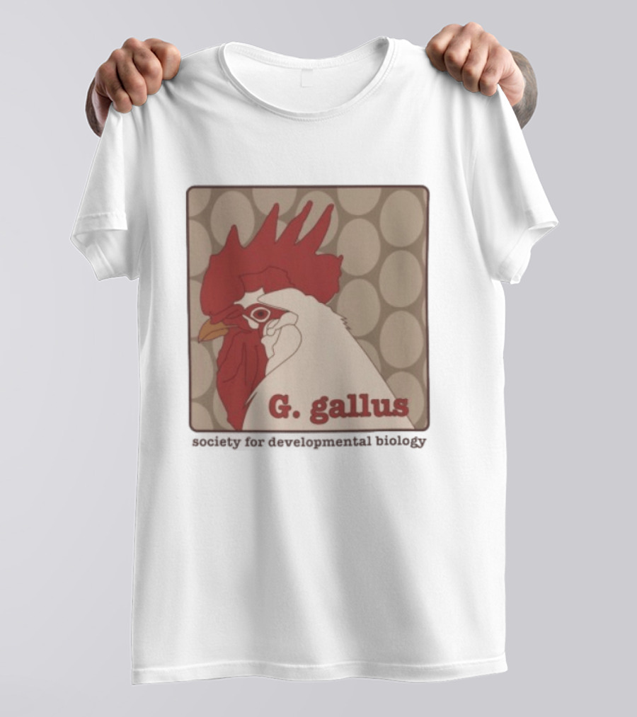 G Gallus Society For Developmental Biology Chicken Rooster Oval T-Shirt