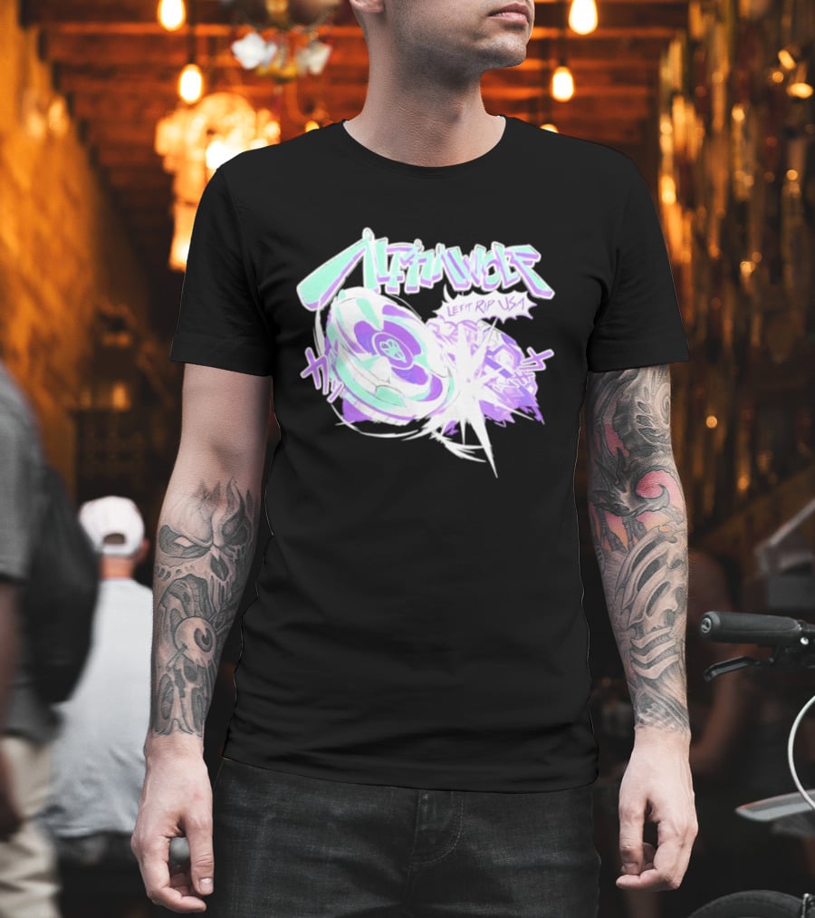 Alpha Wolf Left Rip USA Beyblade Anime Burst T-Shirt