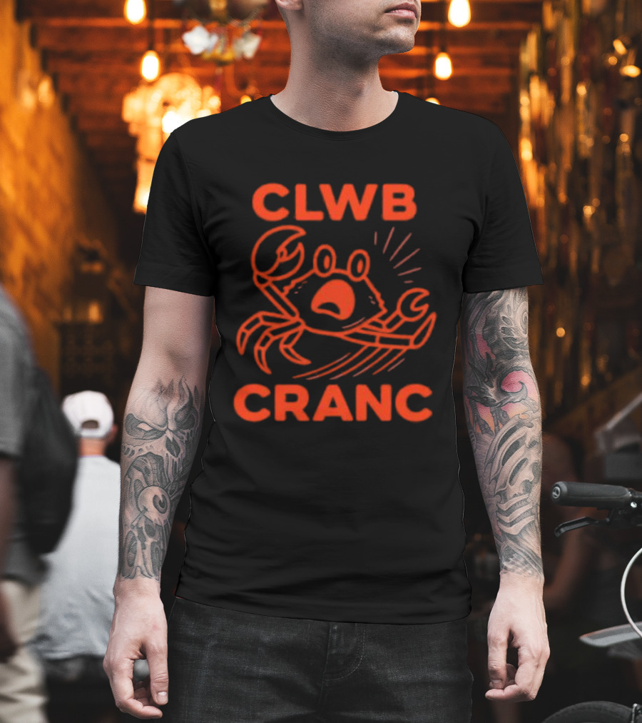 Welsh Edition Crab Club Clwb Cranc Crop T-Shirt
