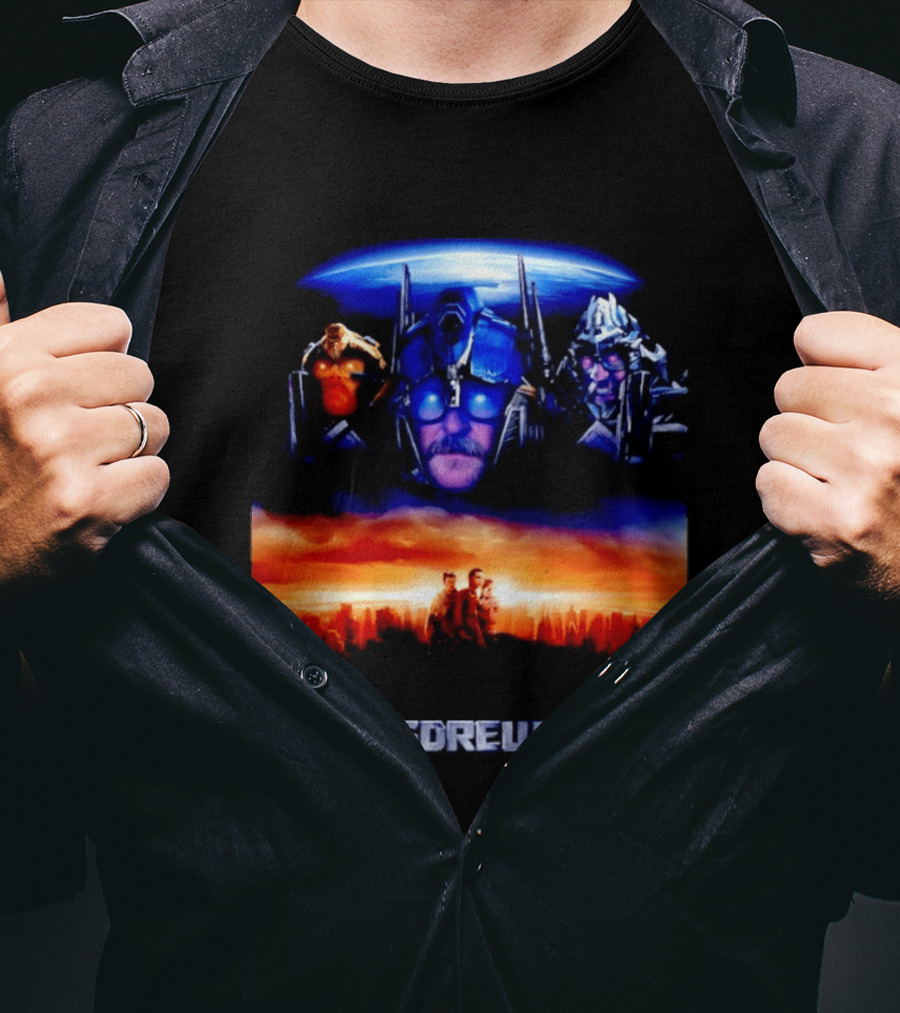 Transdrewmers Sci Fi Inspired Characters And Cityscape Compilation T-Shirt