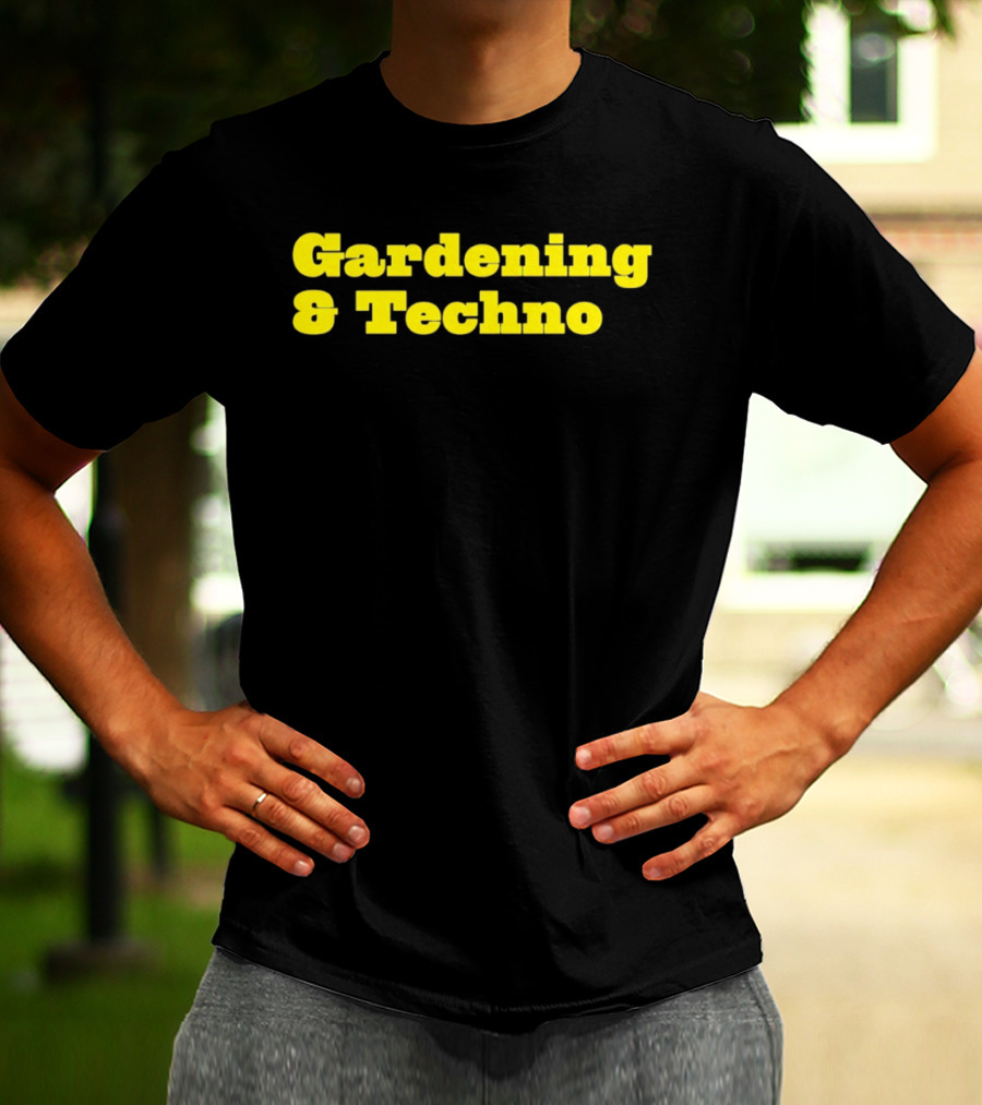 Gardening And Techno Bold Yellow T-Shirt