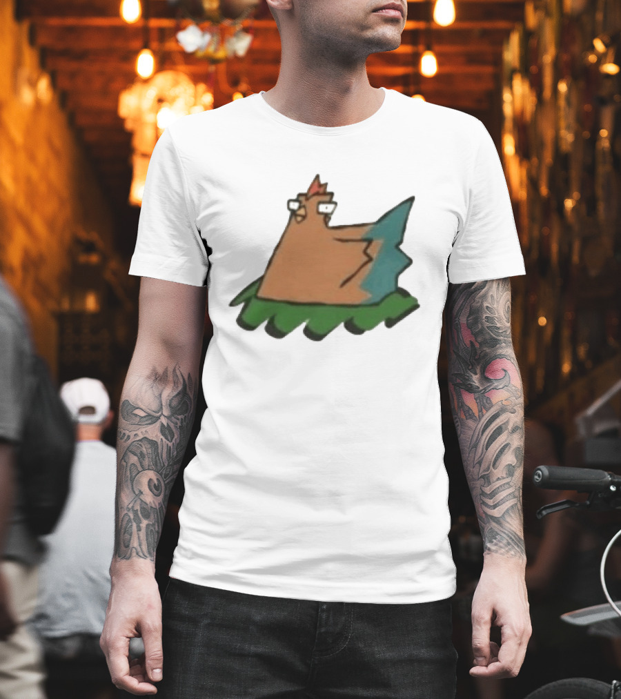 Cartoon Chicken In Nest Bird T-Shirt
