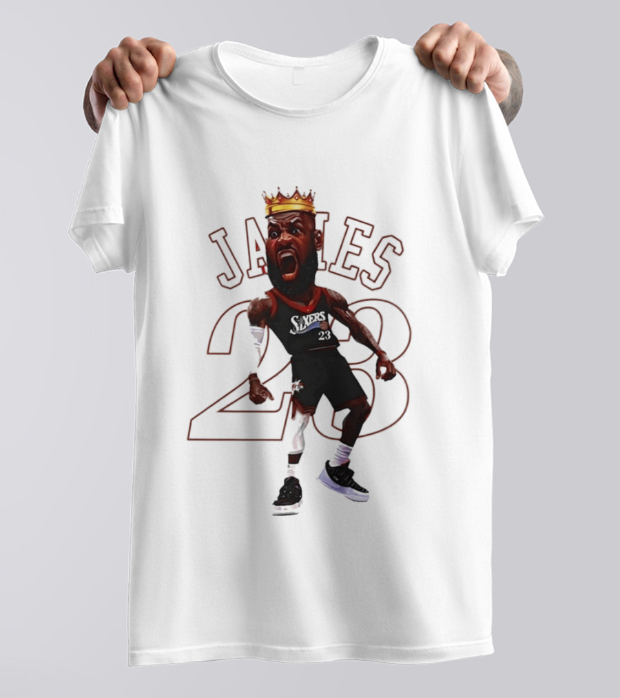 LeBron James Philadelphia Sixers 23 King Basketball Legend T-Shirt
