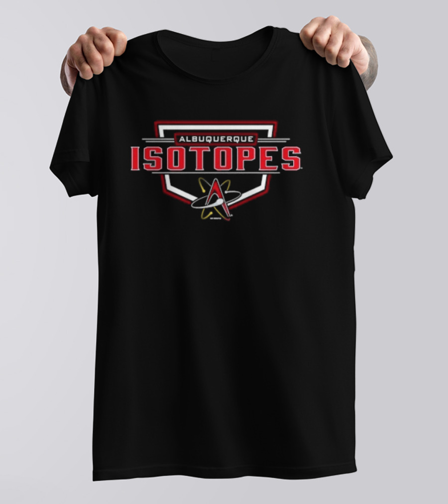 Albuquerque Isotopes Minor League Baseball Team Logo Atomic T-Shirt