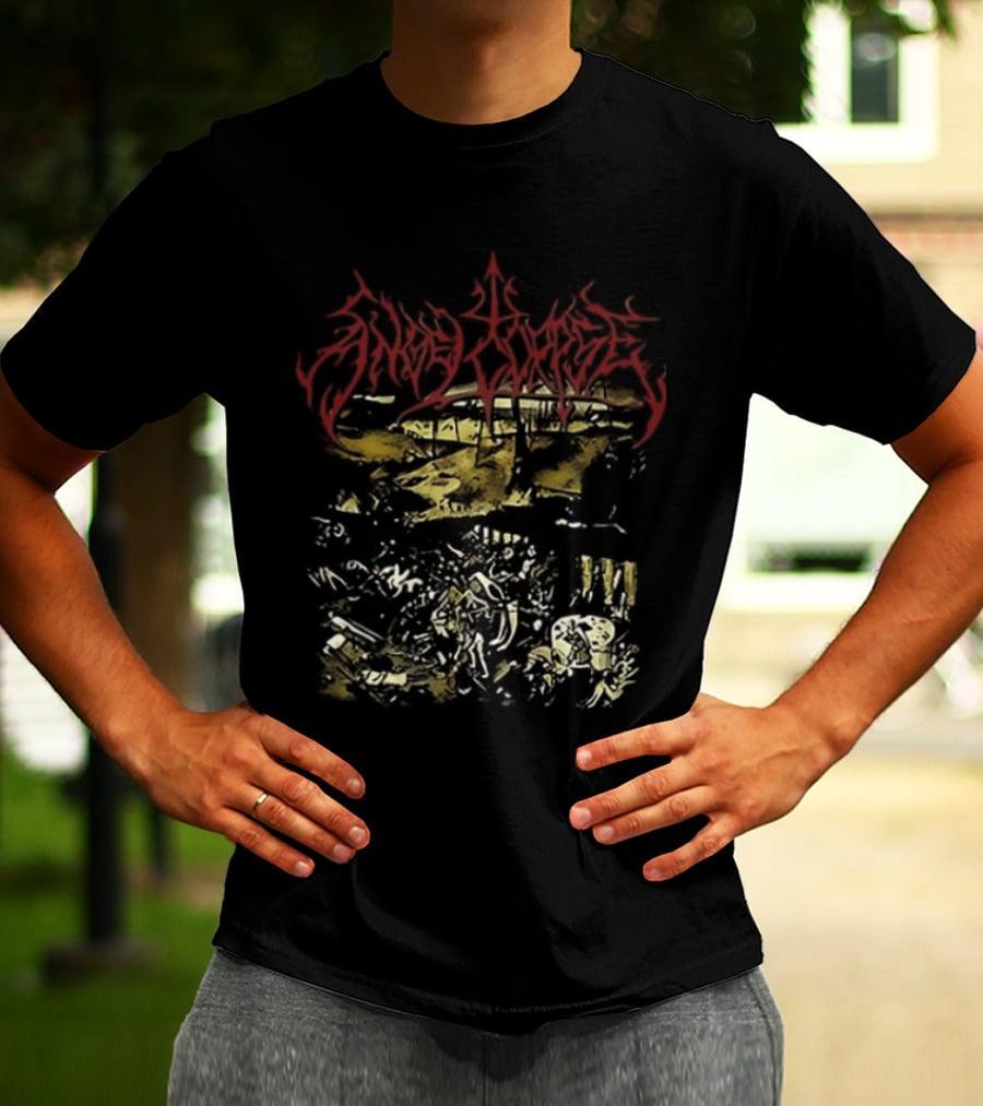 Angelcorpse Vomit War Crush The Sacred Heart Unholy Raven Dying Dove Of Peace Two Sided T-Shirt