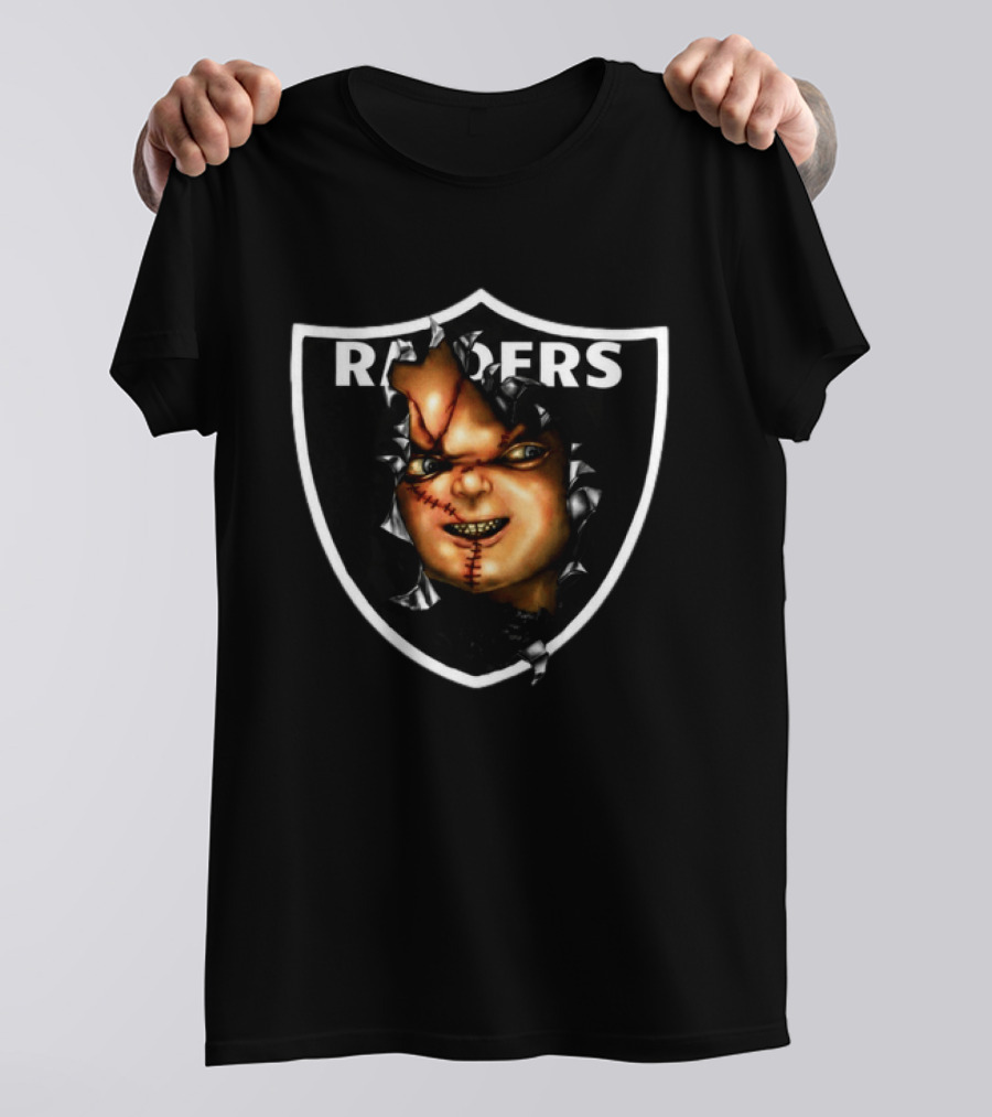 BruceDropEmOff 2000s Raiders Chucky Doll Raiders T-Shirt