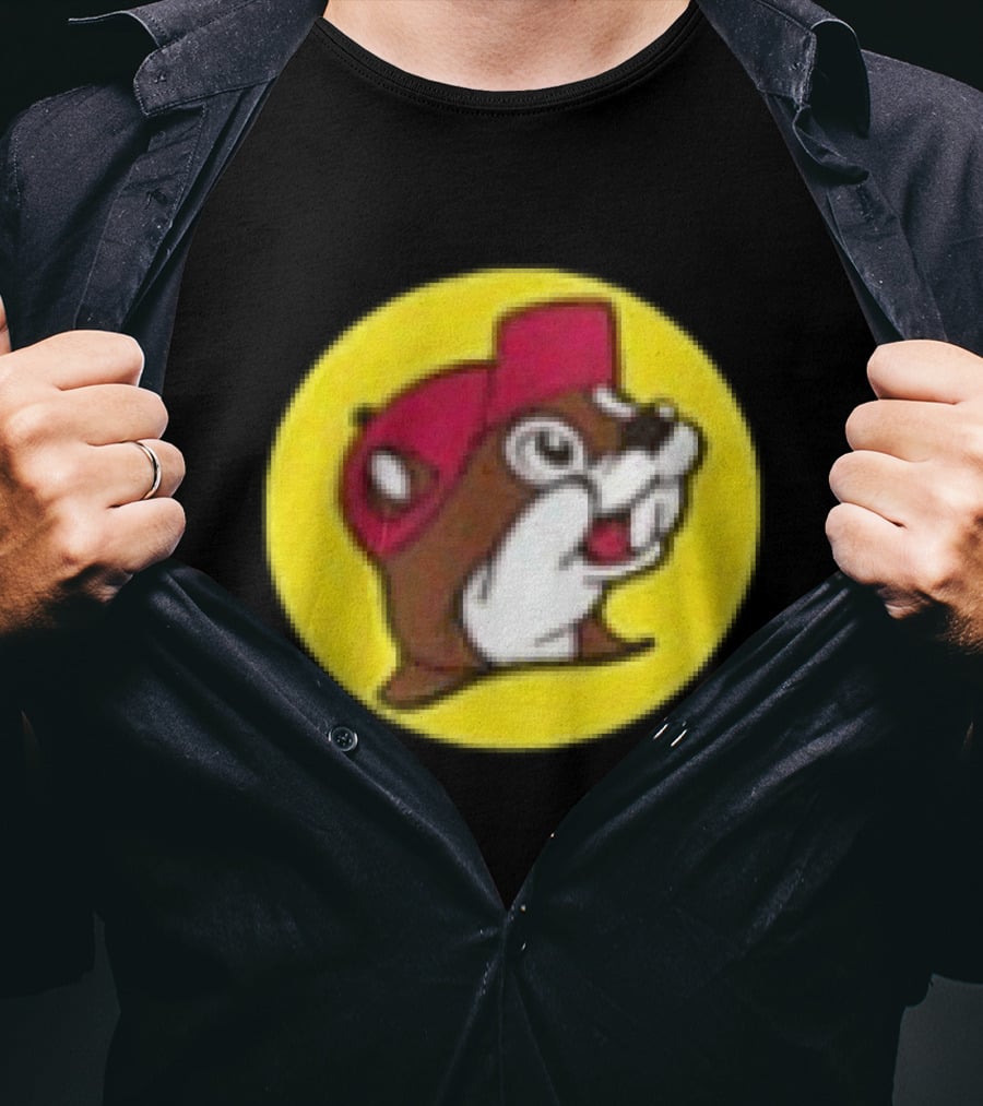 Buc Ee's Fresh Brisket On The Board Two Sided Beavers Texas BBQ T-Shirt
