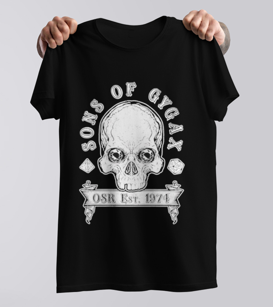 Sons Of Gygax OSR Est 1974 Skull T-Shirt