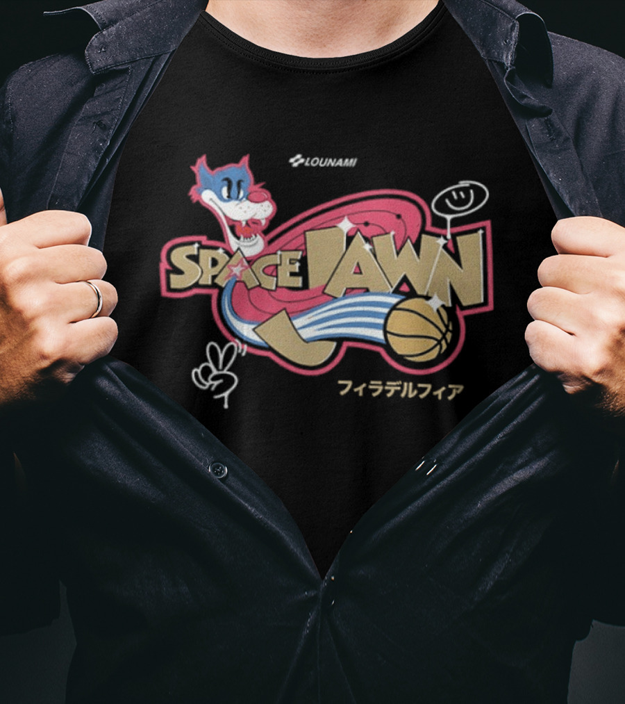 Space Dawn King James 23 Philadelphia 76ers Sylvester T-Shirt