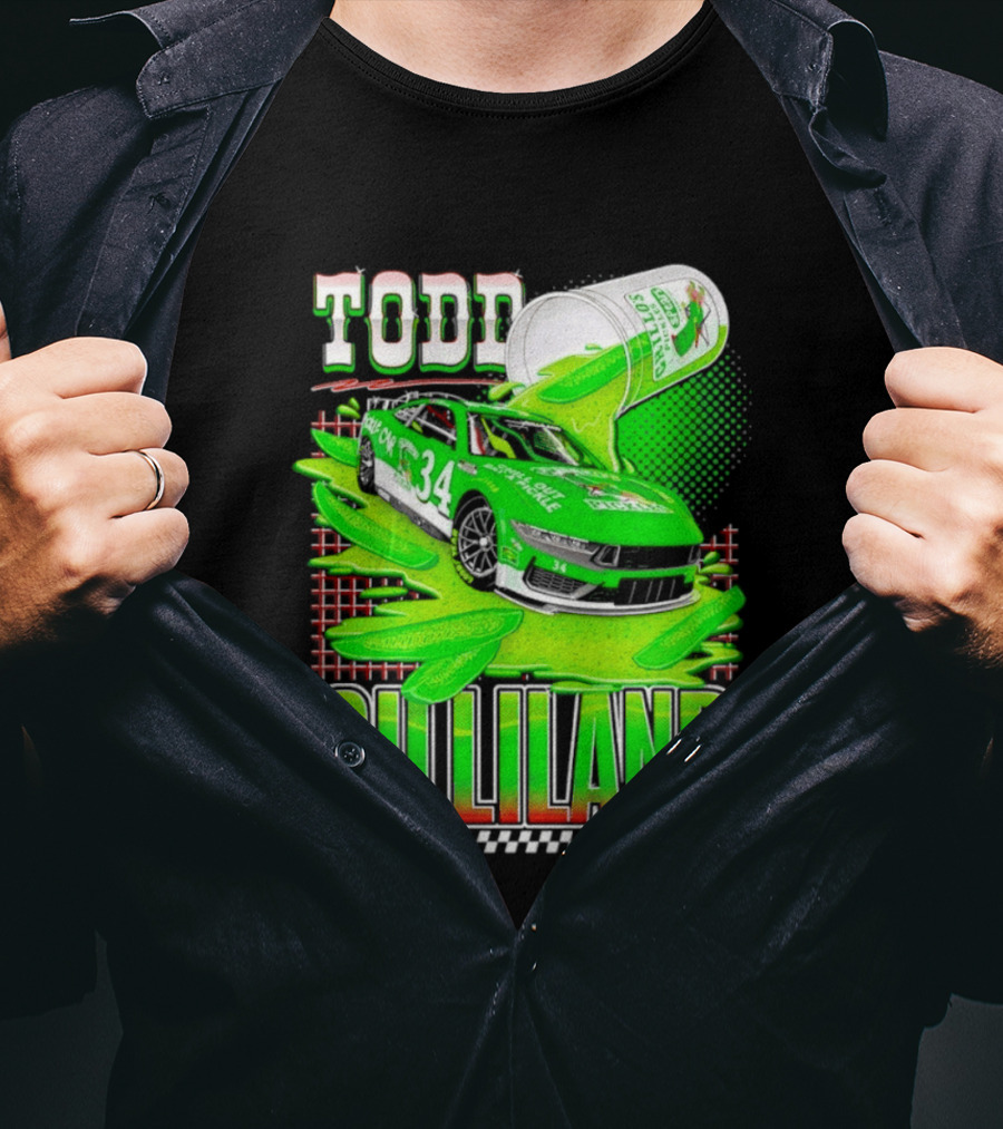 Todd Gilliland NASCAR 34 Pickle Juice Racing Car Victory 2026 T-Shirt