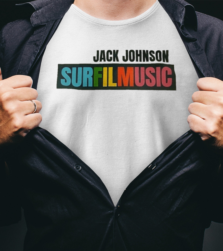 Jack Johnson Surfilmusic Tour 2026 Colorful T-Shirt