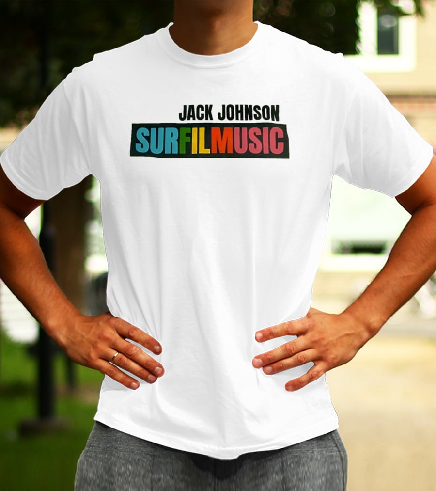Jack Johnson Surfilmusic Tour 2026 Colorful T-Shirt