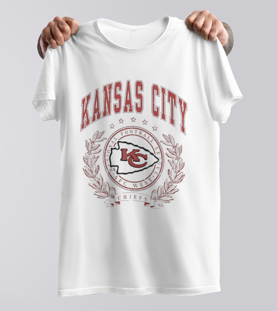 Kansas City Chiefs NFL Football Logo AFC West Team T-Shirt