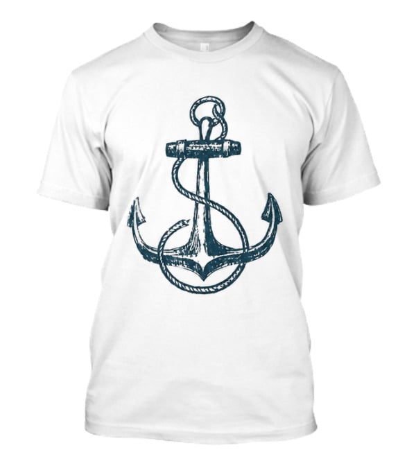 Netflix Here The Whole Time Diego Lira Caio Nautical Anchor T-Shirt