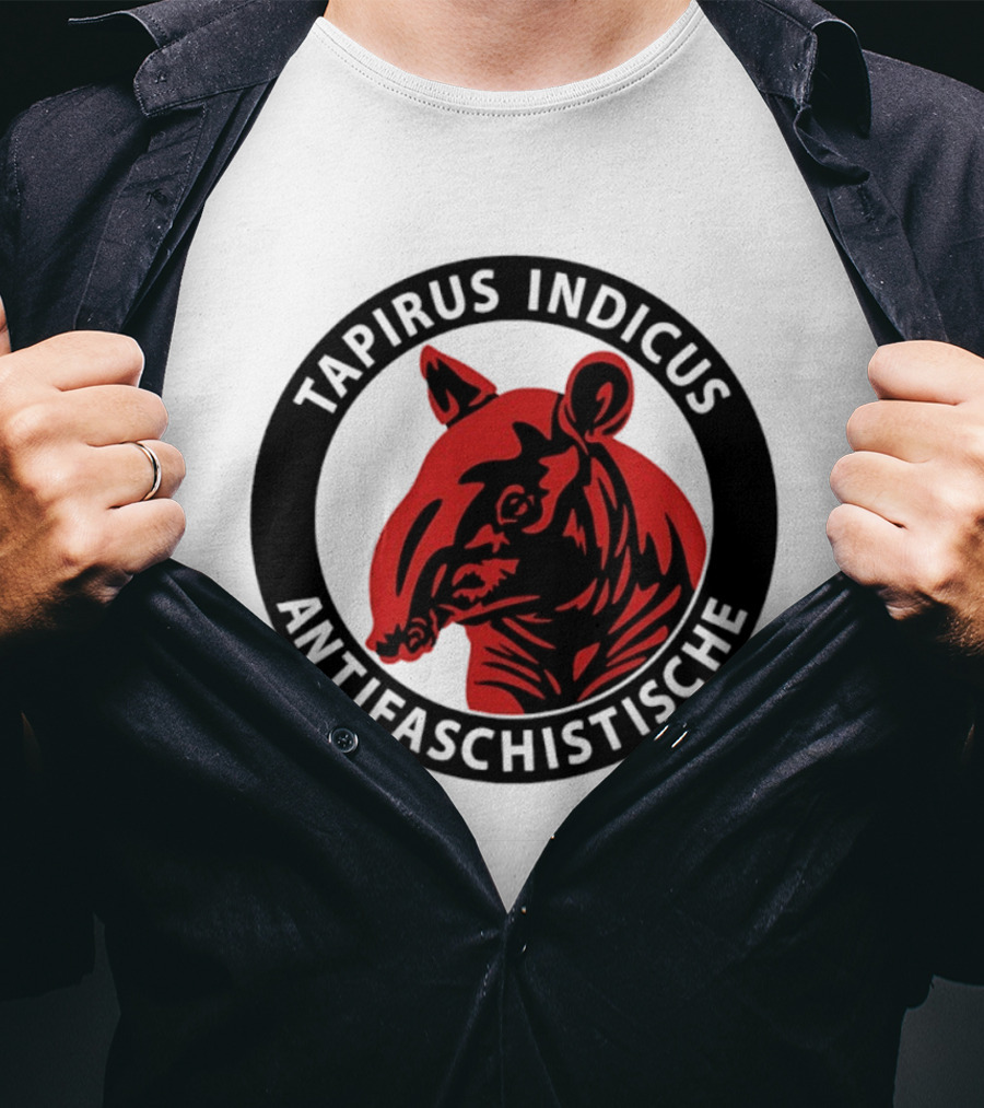 Tapirus Indicus Antifaschistische Antifa T-Shirt