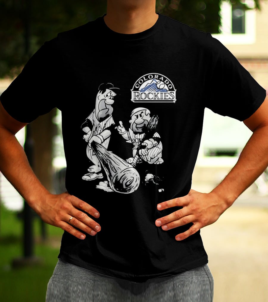 Colorado Rockies 2026 Flintstones Baseball T-Shirt
