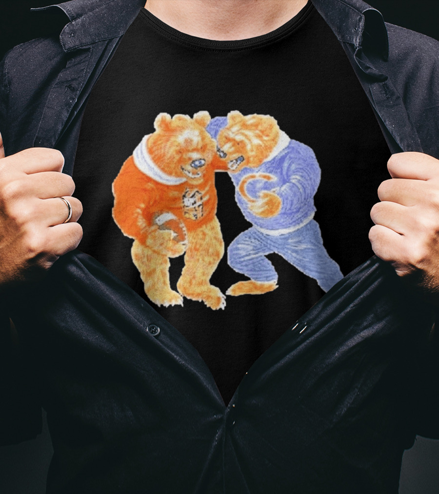 2026 Rome Odunze Bears With Football Fight T-Shirt