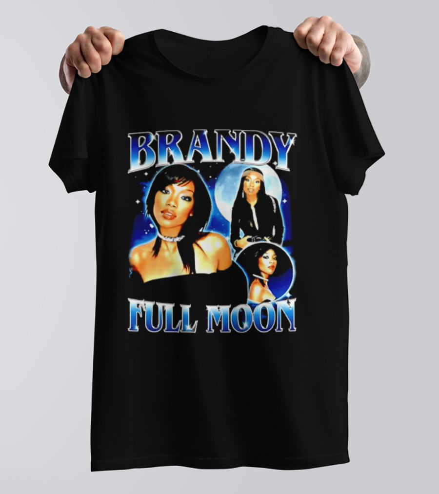 Brandy Full Moon Y2K R&B Music T-Shirt