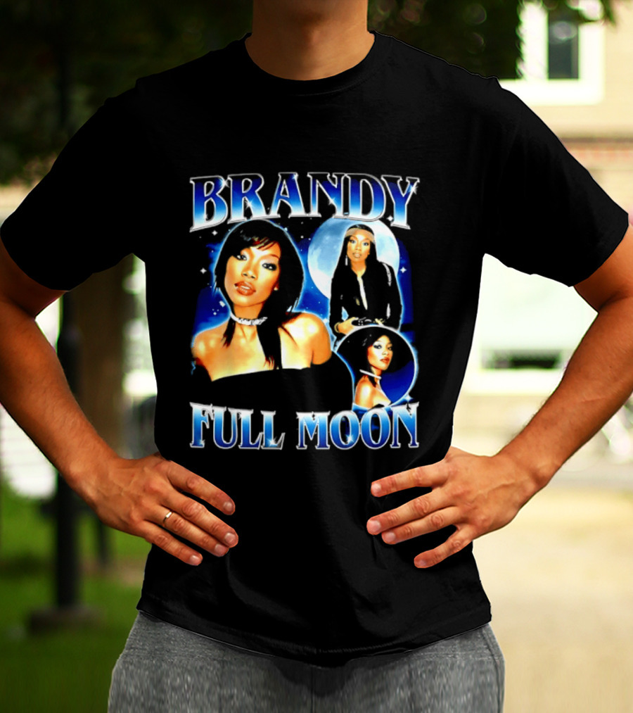 Brandy Full Moon Y2K R&B Music T-Shirt