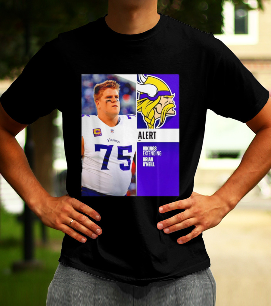 Alert Vikings Extending Brian O'Neill 75 T-Shirt