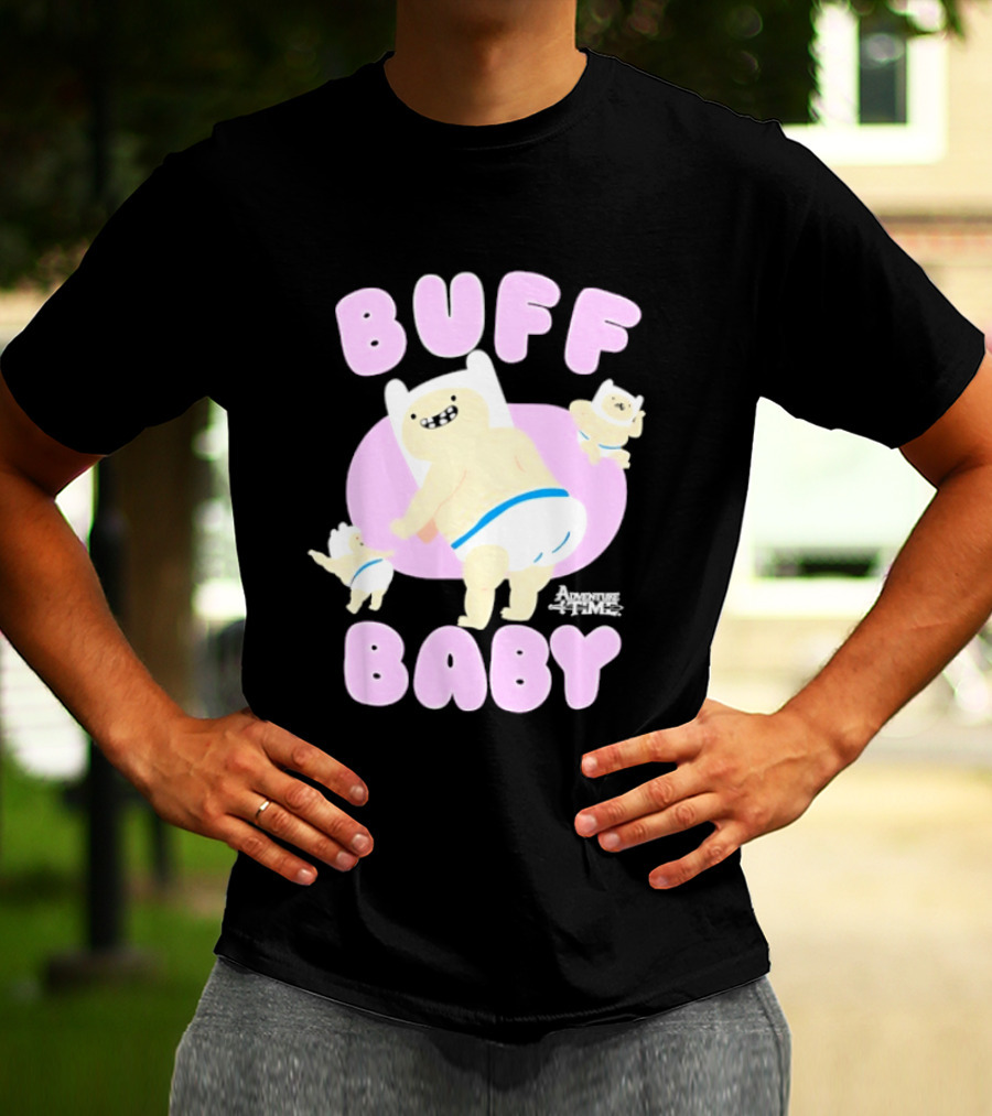 Buff Baby Adventure Time Finn The Human Dancing Babies T-Shirt
