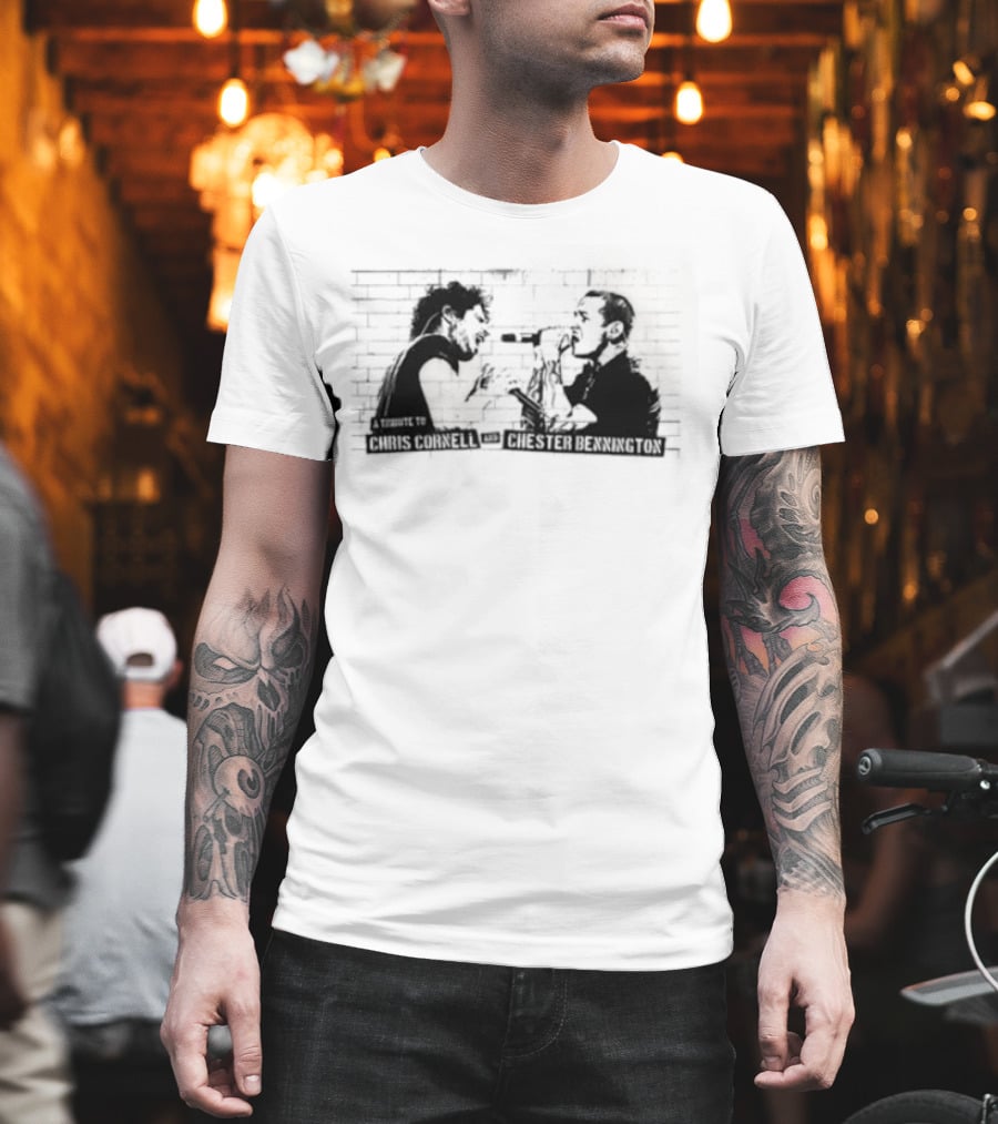 Chris Cornell Chester Bennington Tribute Darkness T-Shirt