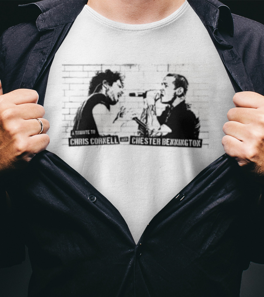 Chris Cornell Chester Bennington Tribute Darkness T-Shirt