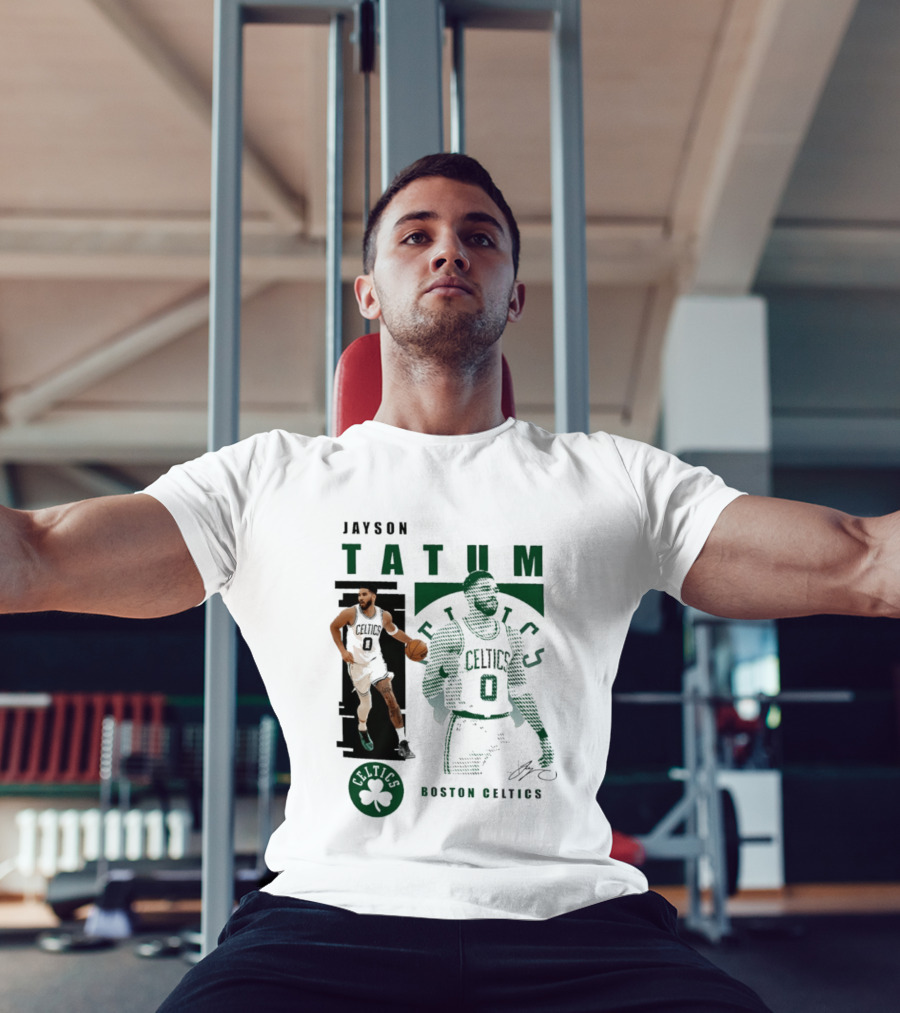 Boston Celtics Jayson Tatum Highlights Celtics Player 0 Signature T-Shirt