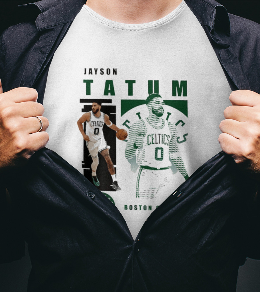 Boston Celtics Jayson Tatum Highlights Celtics Player 0 Signature T-Shirt