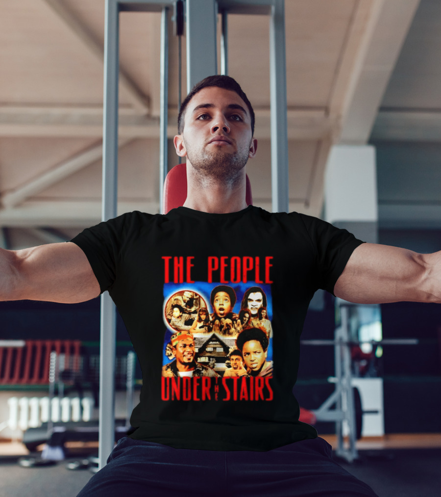 The People Under The Stairs Horror Movie Characters And Scenes Collage T-Shirt