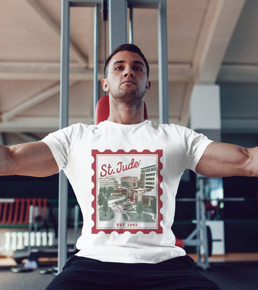 St. Jude Children's Research Hospital Est. 1962 Charity Stamp T-Shirt