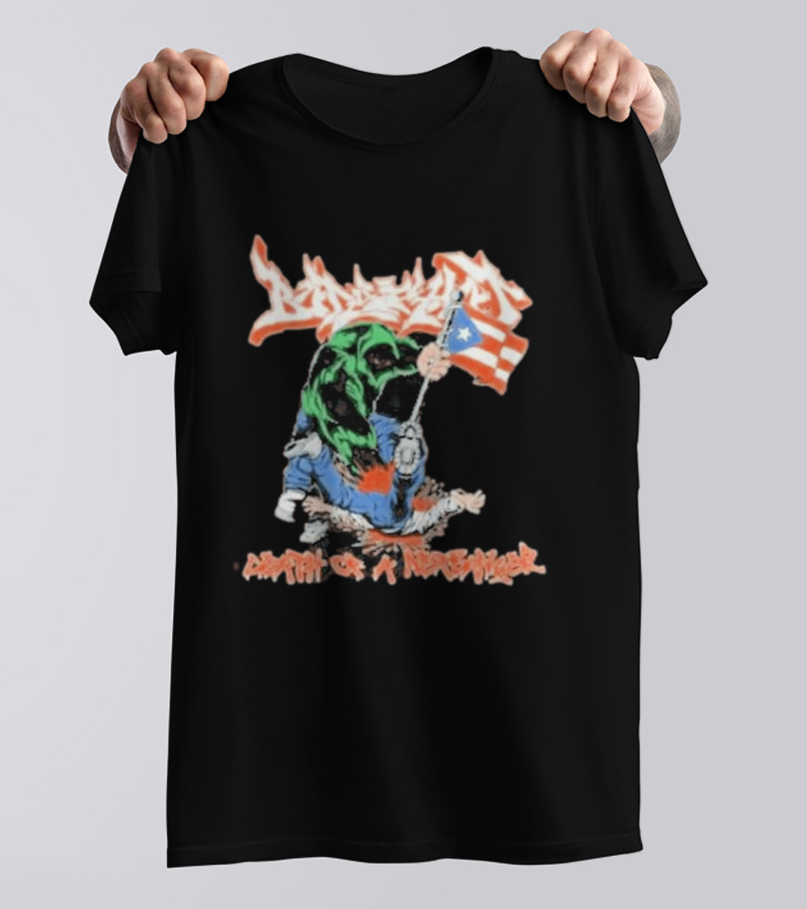 Death Of A Netbanger Puerto Rican Flag Street T-Shirt