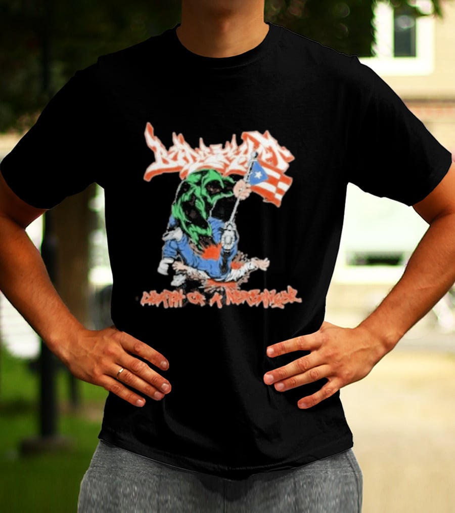 Death Of A Netbanger Puerto Rican Flag Street T-Shirt