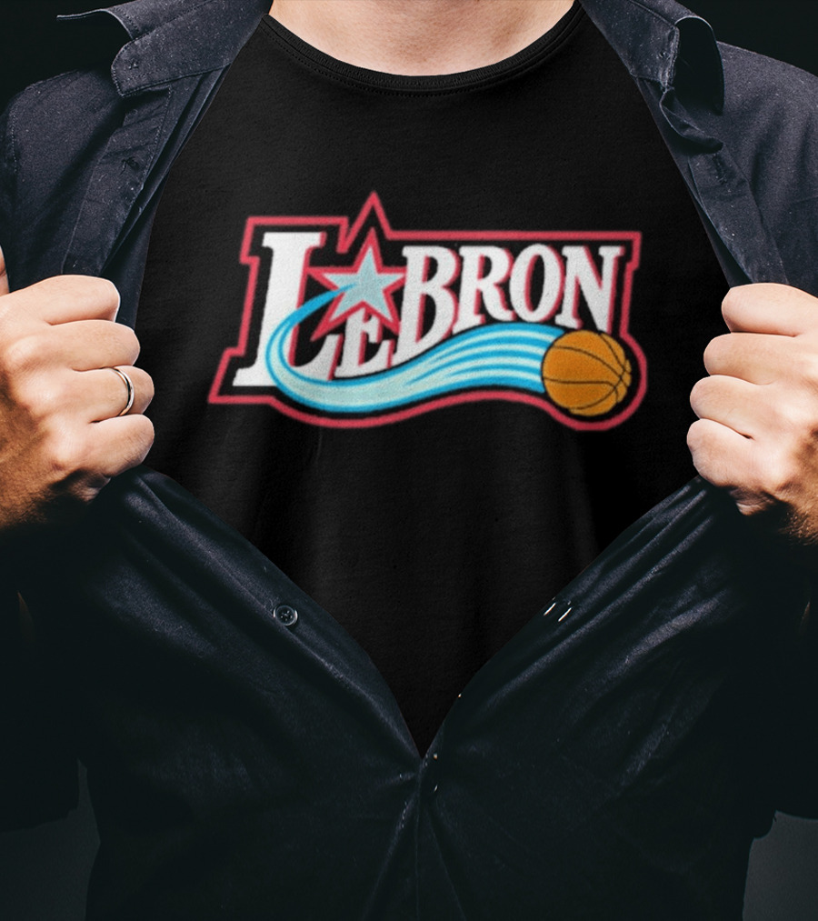 LeBron James Basketball Star Themed Philadelphia 76ers T-Shirt