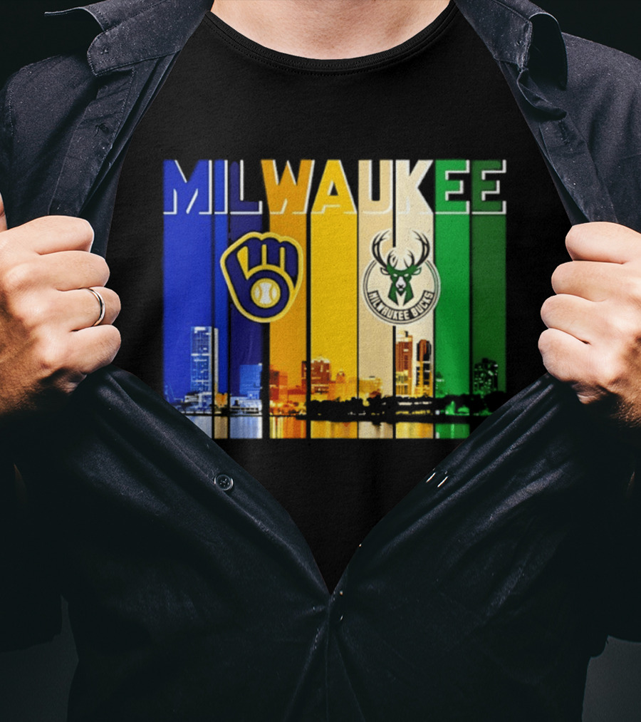 Milwaukee Brewers Bucks Skyline 2026 T-Shirt