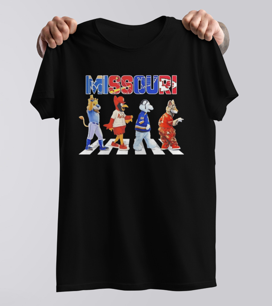 Missouri Sports Mascots Abbey Road Walk 2026 T-Shirt