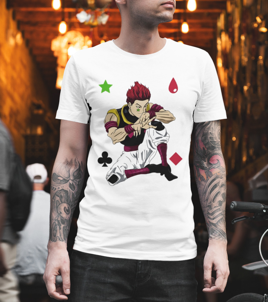Hisoka Morow Playing Card Suit Symbols Hunter X Hunter T-Shirt