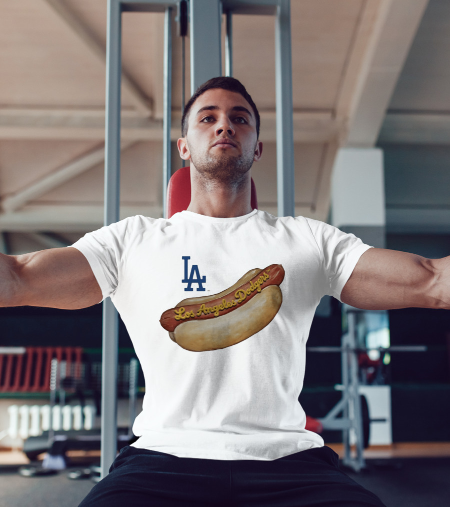 Los Angeles Dodgers Hot Dog MLB 2026 Season LA Team T-Shirt
