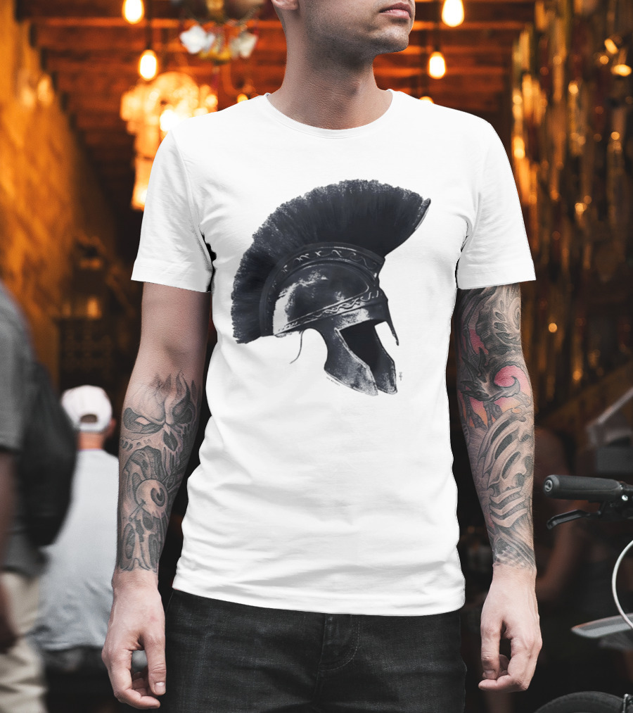 Travis Scott Odyssey Greek Soldier Helmet T-Shirt