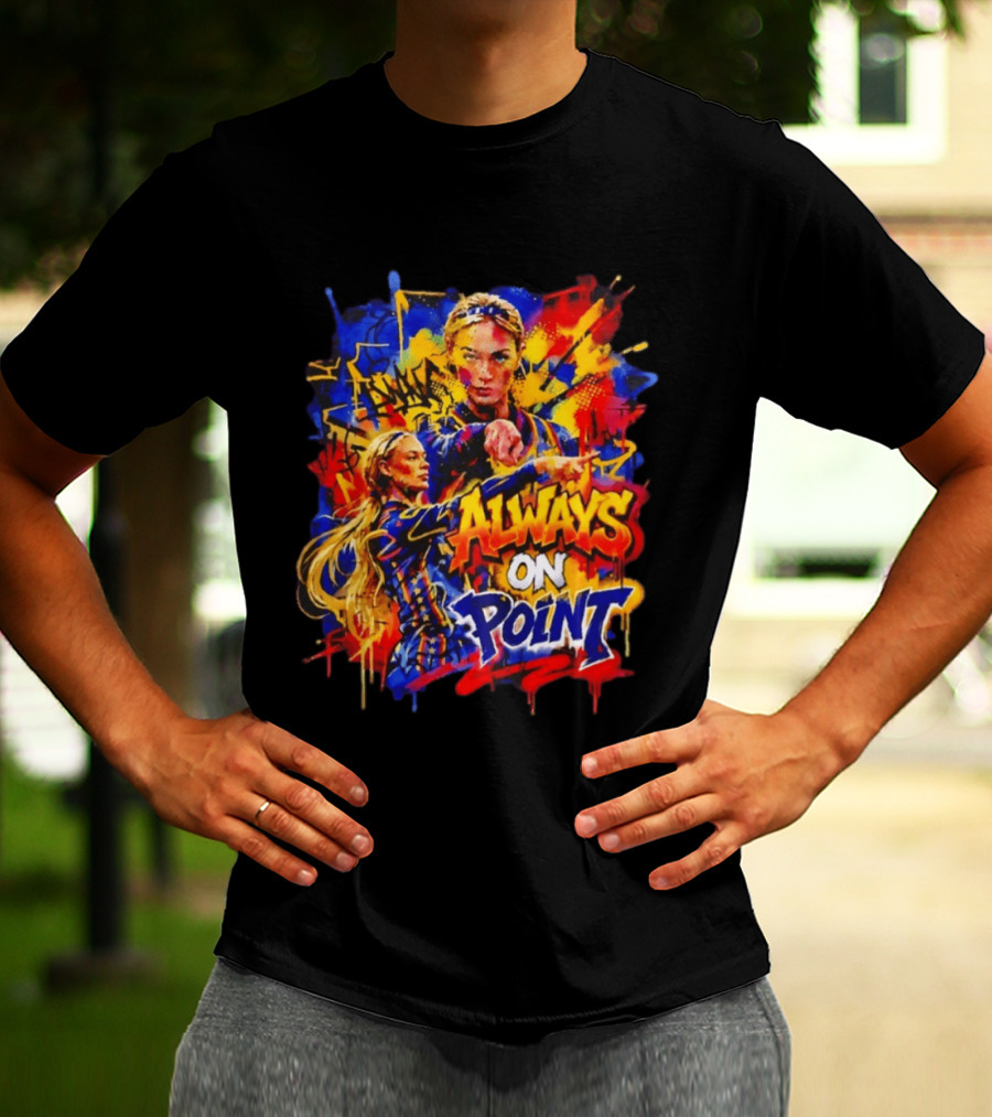 Sophie Cunningham Always On Point Indiana Fever Bold Graffiti T-Shirt
