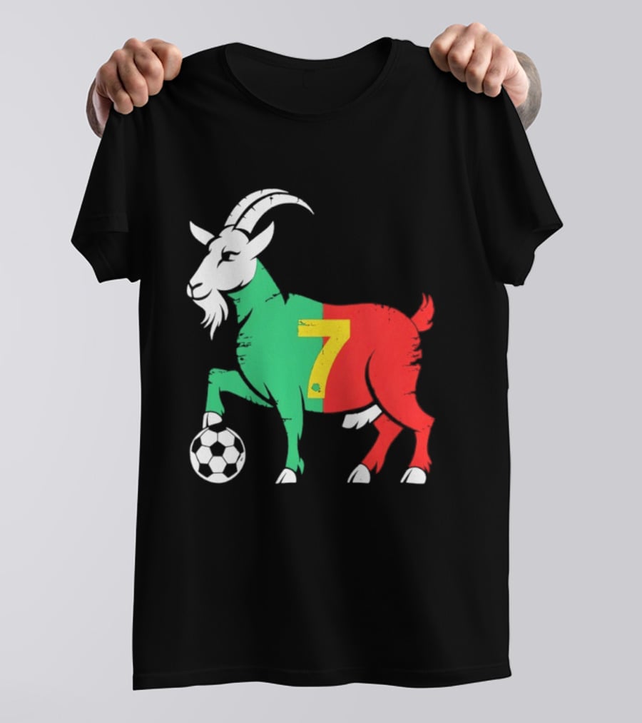 Cristiano Ronaldo GOAT 7 Portugal Soccer T-Shirt