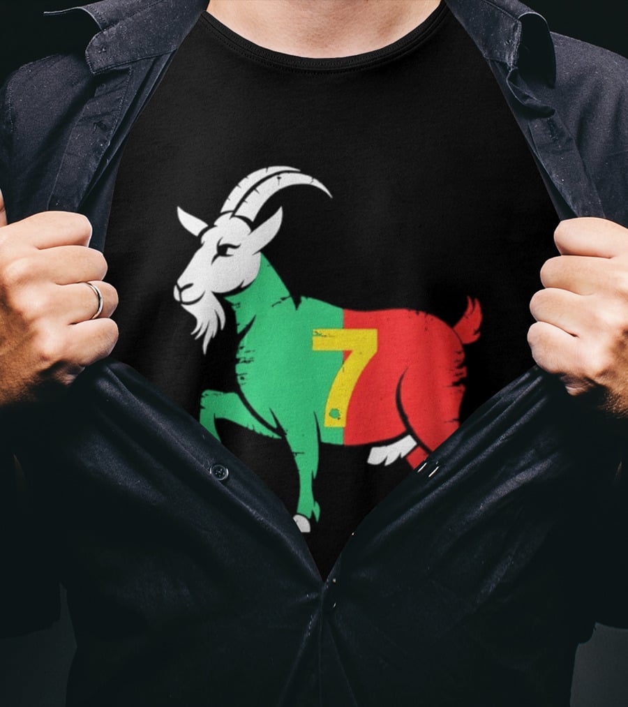 Cristiano Ronaldo GOAT 7 Portugal Soccer T-Shirt