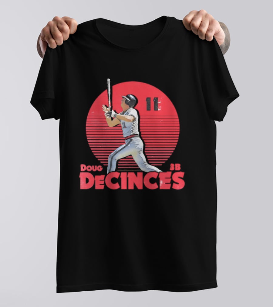 Doug DeCinces 11 California Angels Baseball Legend Player Number T-Shirt