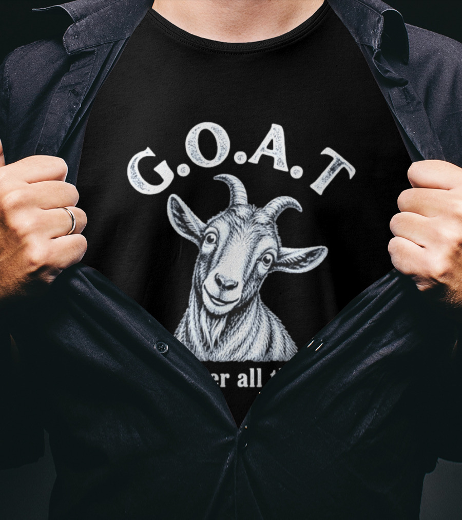 GOAT God Over All Things Christian Faith T-Shirt