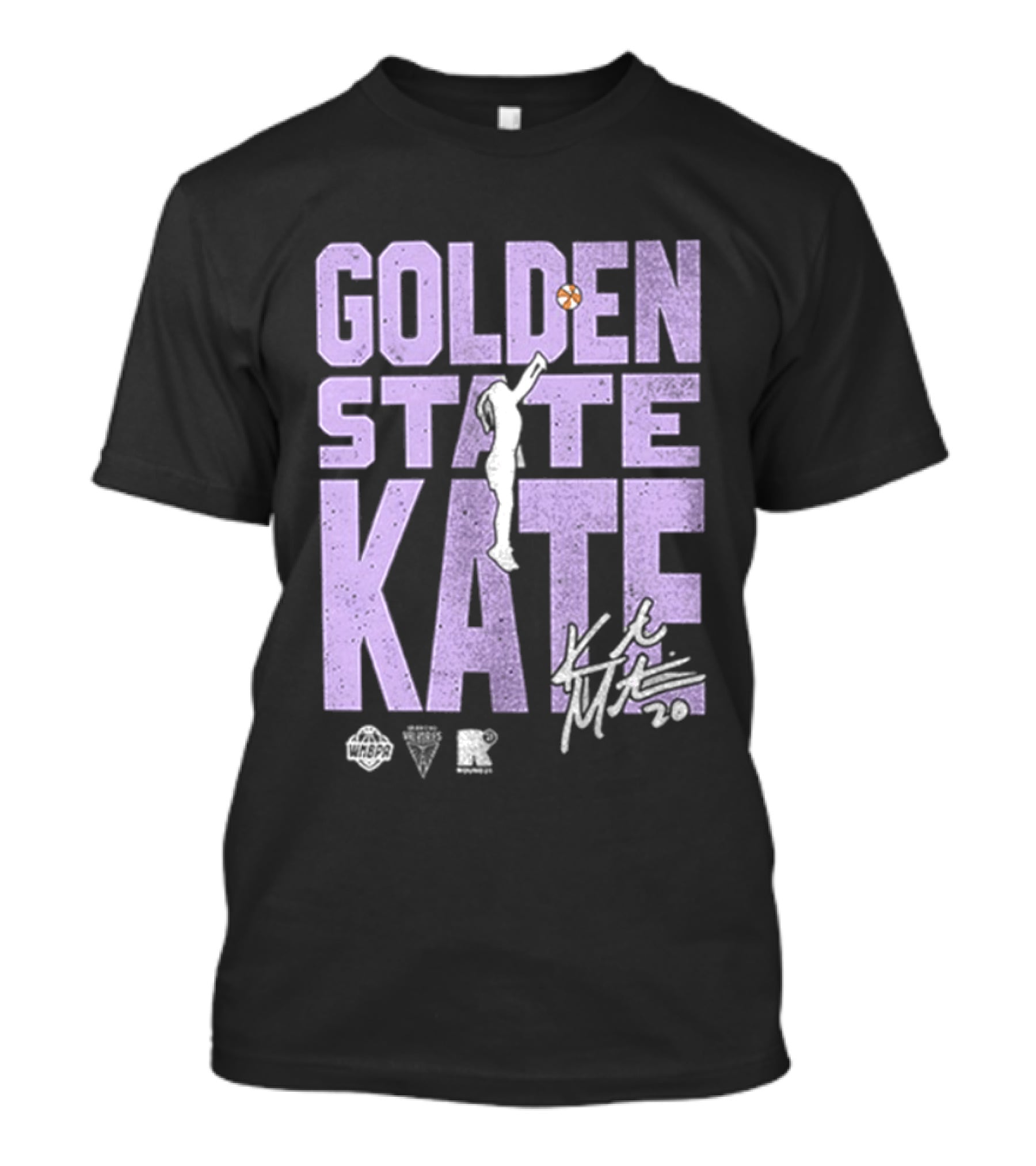 Golden State Kate Basketball Silhouette Player T-Shirt