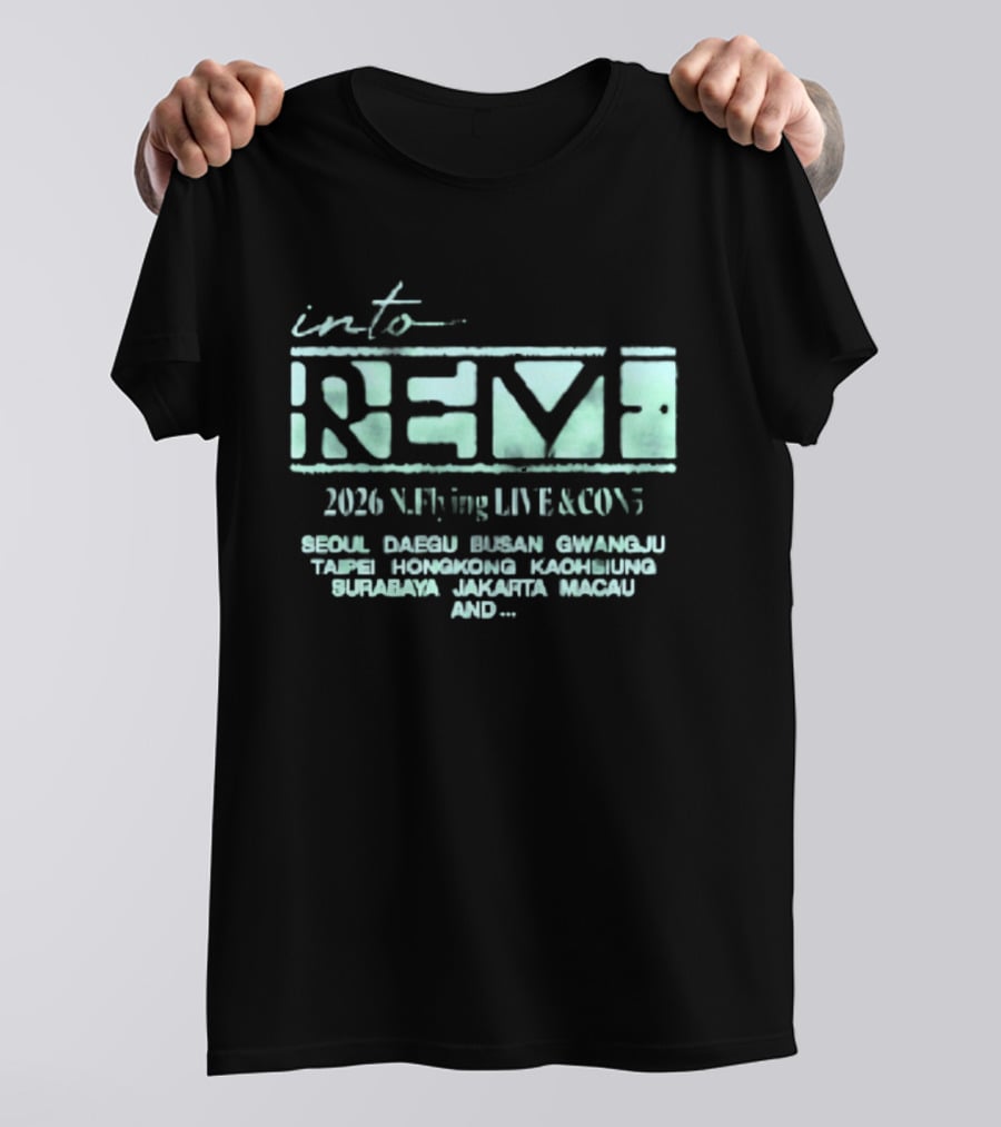 Into Revf 2026 N.Flying Live And Con5 Seoul Taipei Singapore Jakarta Macau T-Shirt