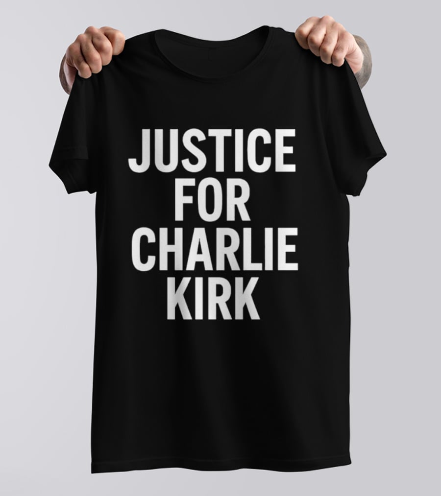 Justice For Charlie Kirk Tyler Robinson Shot 2 Sided T-Shirt